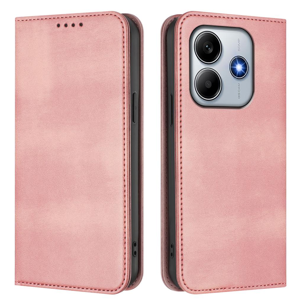 For Xiaomi Redmi Note 14 4G (164.84x78.15x8.16mm) Wallet Cases Retro Texture RFID Blocking Leather Phone Cover