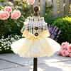 PETCIRCLE Small Dog Dress Cute Pet Winter Princess Wedding Gown Puppy Two-Leg Clothes