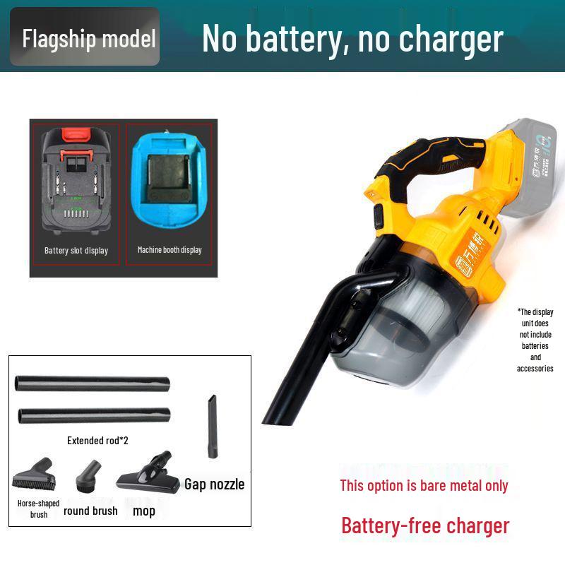 High-Power Wireless Auto & Home Vacuum Cleaner - Strong, Automatic Dust Collector