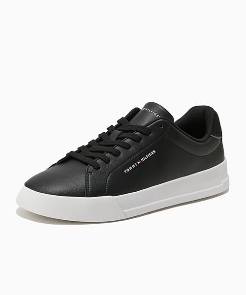 Tommy Hilfiger Th Court Leather Sneakers - Black (T52F1Ars010Mt1Bds)