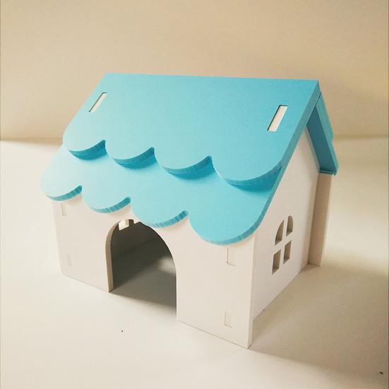 Hamsterhaus, Spielzeug, Haustier, Kleintier-Versteck, Hütte mit porösem Design, belüfteter, sicherer Nistplatz für Hamster, Goldbären, Eichhörnchen