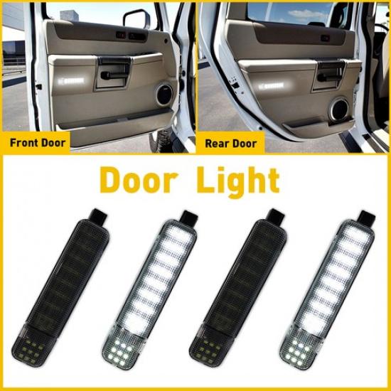 4PCS LED Door Courtesy Light For Chevy Silverado Suburban Tahoe GMC Sierra Yukon