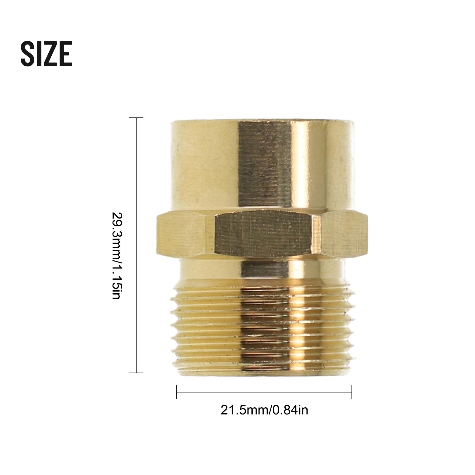 

Brass For Pressure Washer Adapter M22For X1 5 to G3/8 Female Thread Connector Compatible with Hose For Lance Pump and Cleaner China Mainland