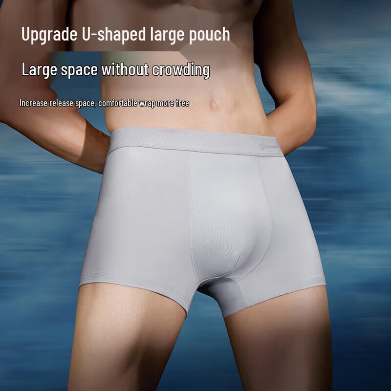 HLA Men's Breathable Pro8 Modal Antibacterial Boxer Briefs 3-Pack