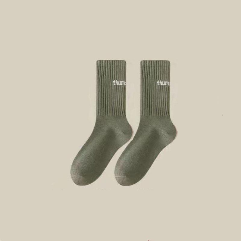 Trendy Men's Mid-Calf INS Letter Socks - Spring/Summer, Casual & Odor-Resistant Sports Style