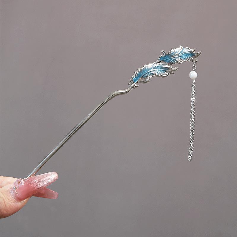 Vintage Chinese Style Hairpin for Updos - Elegant Retro Hair Stick with Tassel for Qipao