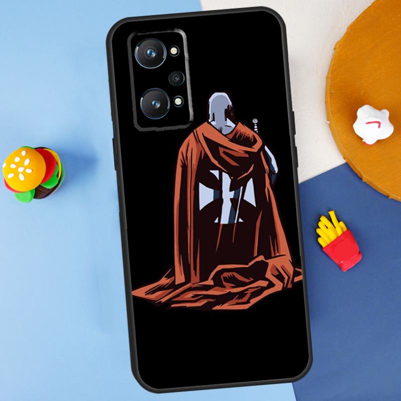 

Christian Templar Knights For Realme 11 10 12 13 14 Pro Plus GT 5 6 6T GT7 Pro C61 C53 C51 C21Y C25S C55 C67 C75 Case Realme C15