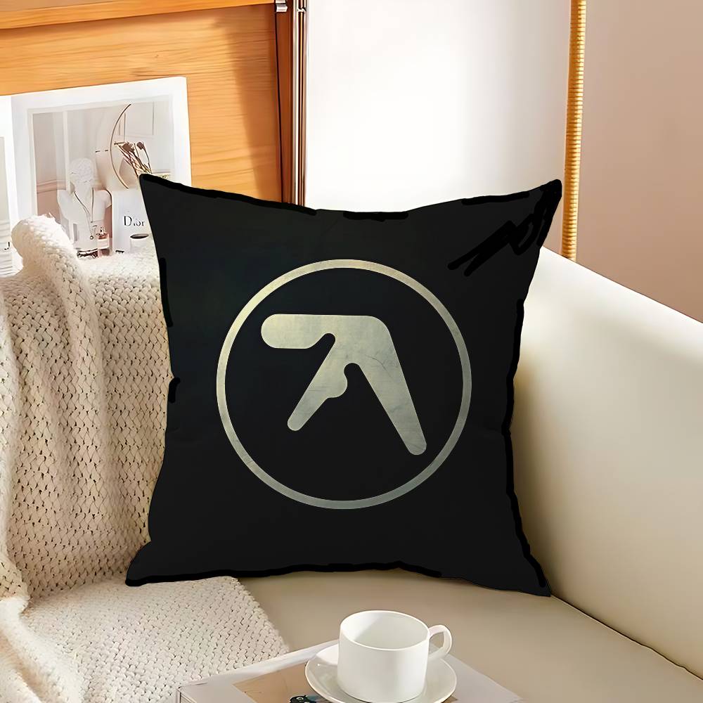 DJ AAphex TTwins Pillow Covers Cartoon Sofa Decorative Home Doublesided Printing Short Plush Cute Cushion Cover