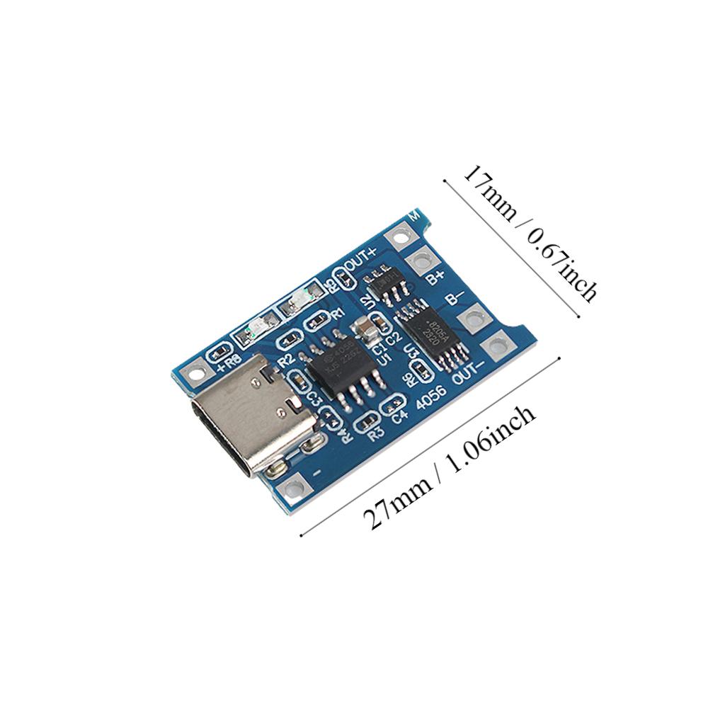 5/10pcs 5V 1A 18650 Lithium Battery Charging Board PLR TP4056 Lithium Charge Module Mini / Micro USB / Type C With Protect