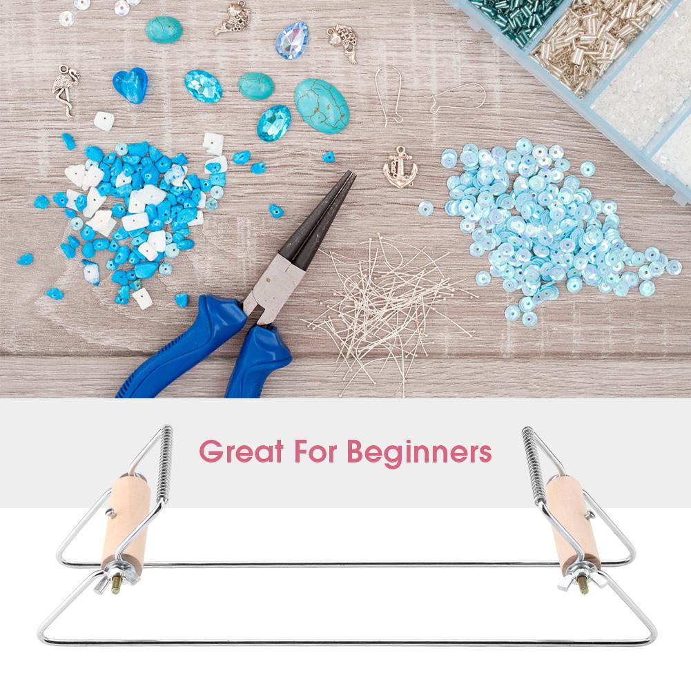 Metal Bead Loom Kit Jewelry Loom for Weaving Necklace Bracelet DIY Crafts