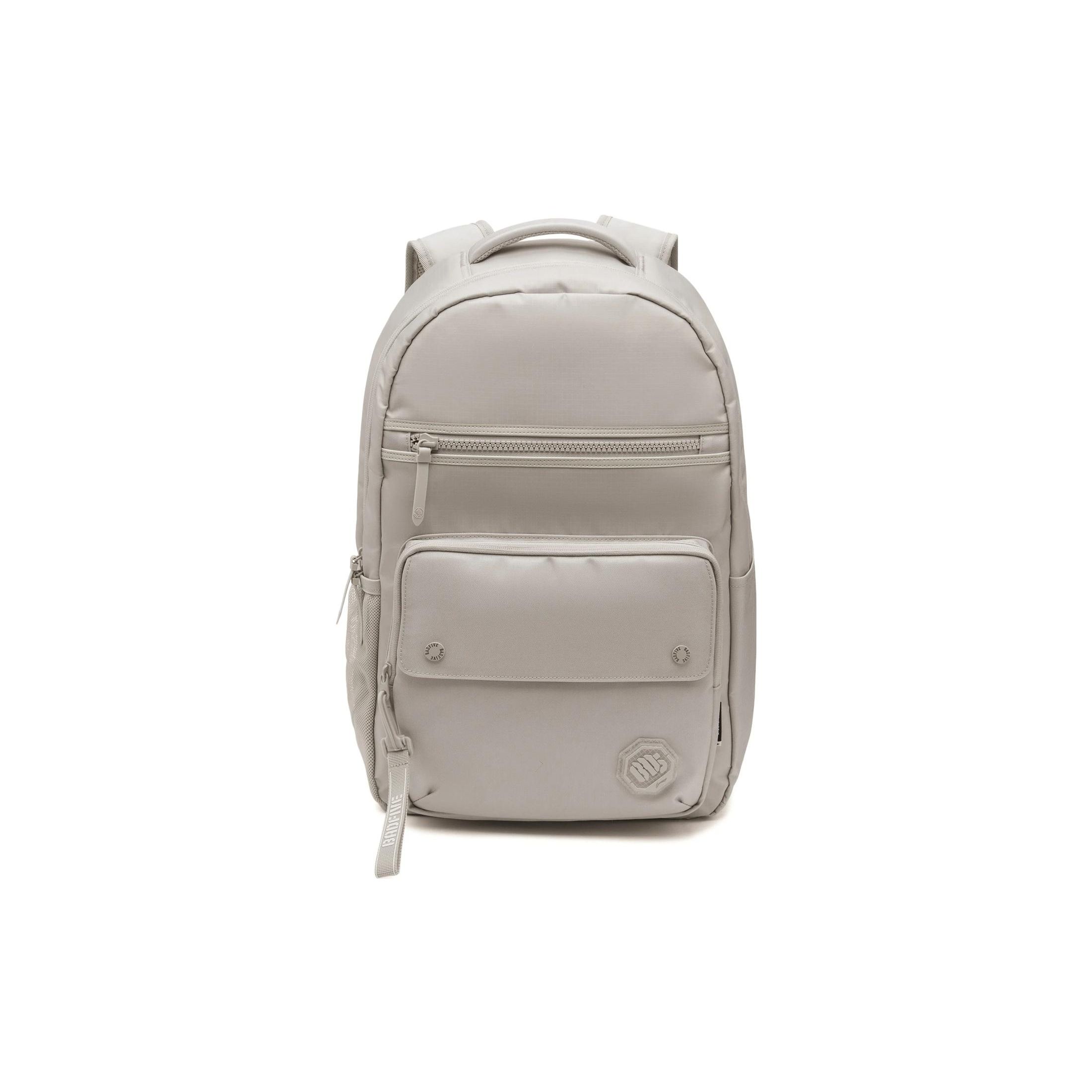 Li Ning Badfive Basketball Series Sports Full Print Zipper Backpack Unisex Backpacks Moonlight-Gray ABST055-2 Moonlight Gray