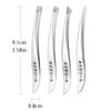 Xiaomi 4pcs Stainless Steel Tweezers Suitable for Skin - Precision Slant Tip for Facial Hair Removal, Pimple, Eyebrow Grooming