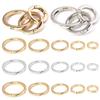 Black gold silver Round Push Trigger Snap Clasp Clip Bag Belt Buckle Spring O-Ring Buckles Carabiner Purses Handbags