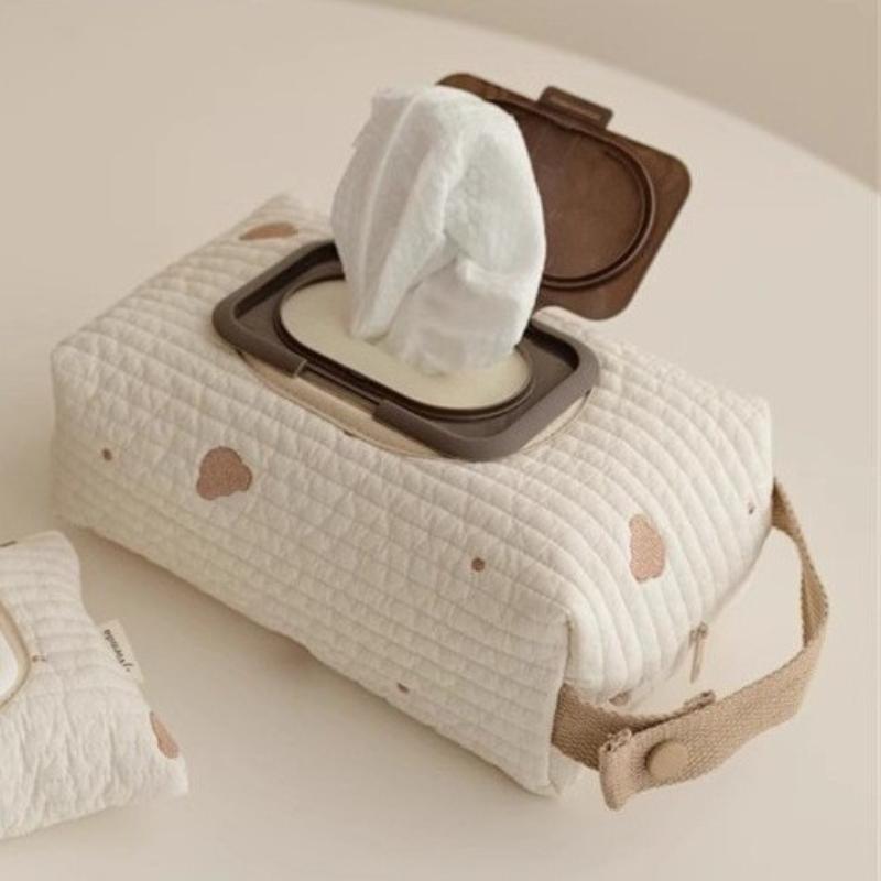 Cartoon Animal Flip Cover Tissue Box Wet Wipes Case Car Hanging Bag Paper Holder Storage Removable Napkin Storage Hanging Box