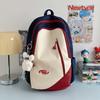 Schoolbag1011 New Simple Casual Trend Backpack Junior High School Student School Bag Female Class Large Capacity Backpack