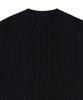 POLO RALPH LAUREN Cable Knit Cotton Short Sleeve Sweater - Black