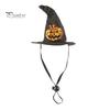 Lightweight Pet Headgear Halloween Cat Witch Hat, Fun Hat with Adjustable Elastic Strap, Cartoon Ghost Pumpkin Bat Skull for Cats Small Dogs