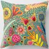 Oil Painting Floral Printing Pillowcase Home Decoration Car Sofa Decoration Pillowcase Ornament