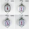 25/50/100/150KG Hanging Scales Handheld Pointer Scale Circular Mechanical Pointer Hook Scale Durable Measurement Instruments
