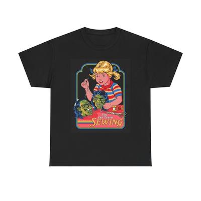 Nauč se šít Grafické tričko Vintage Komedie Vtipné Unisex Těžká bavlna Tričko