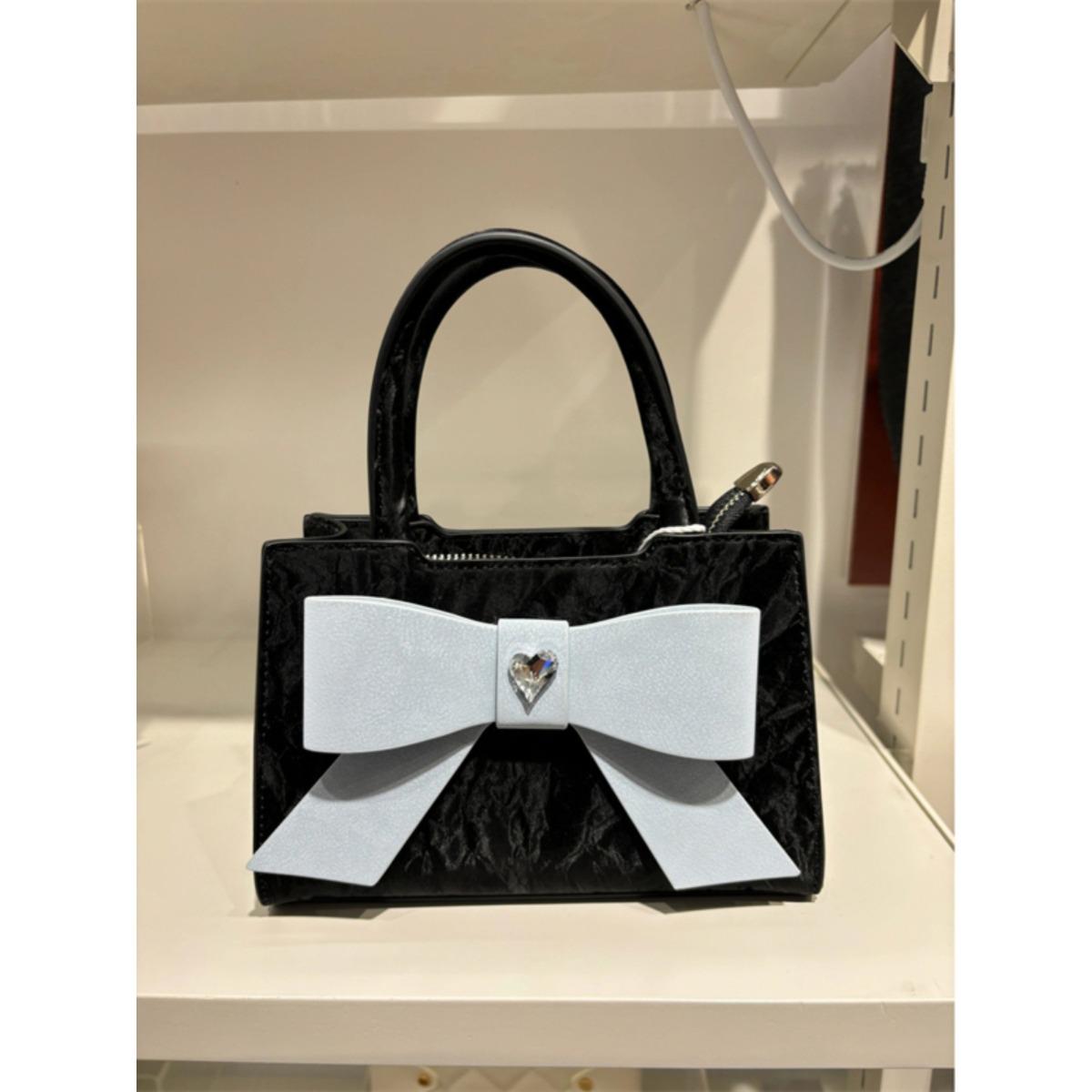 

Новая сумка Bow Girl, милая и симпатичная, маленькая квадратная сумка, универсальная сумка через плечо для женщин