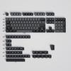 Mintcaps Set de taste Negru Gri 150 de taste Profil MSA Double Shot Taste personalizate pentru switch-uri Cherry MX Gateron Kailh Box