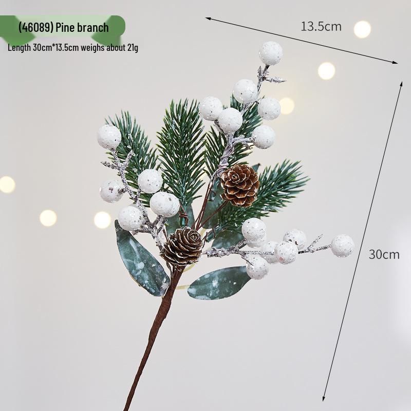 Künstliche Weihnachts-Kiefern- und Rattan-Girlande mit Tannenzapfen zum Aufhängen an der Wand