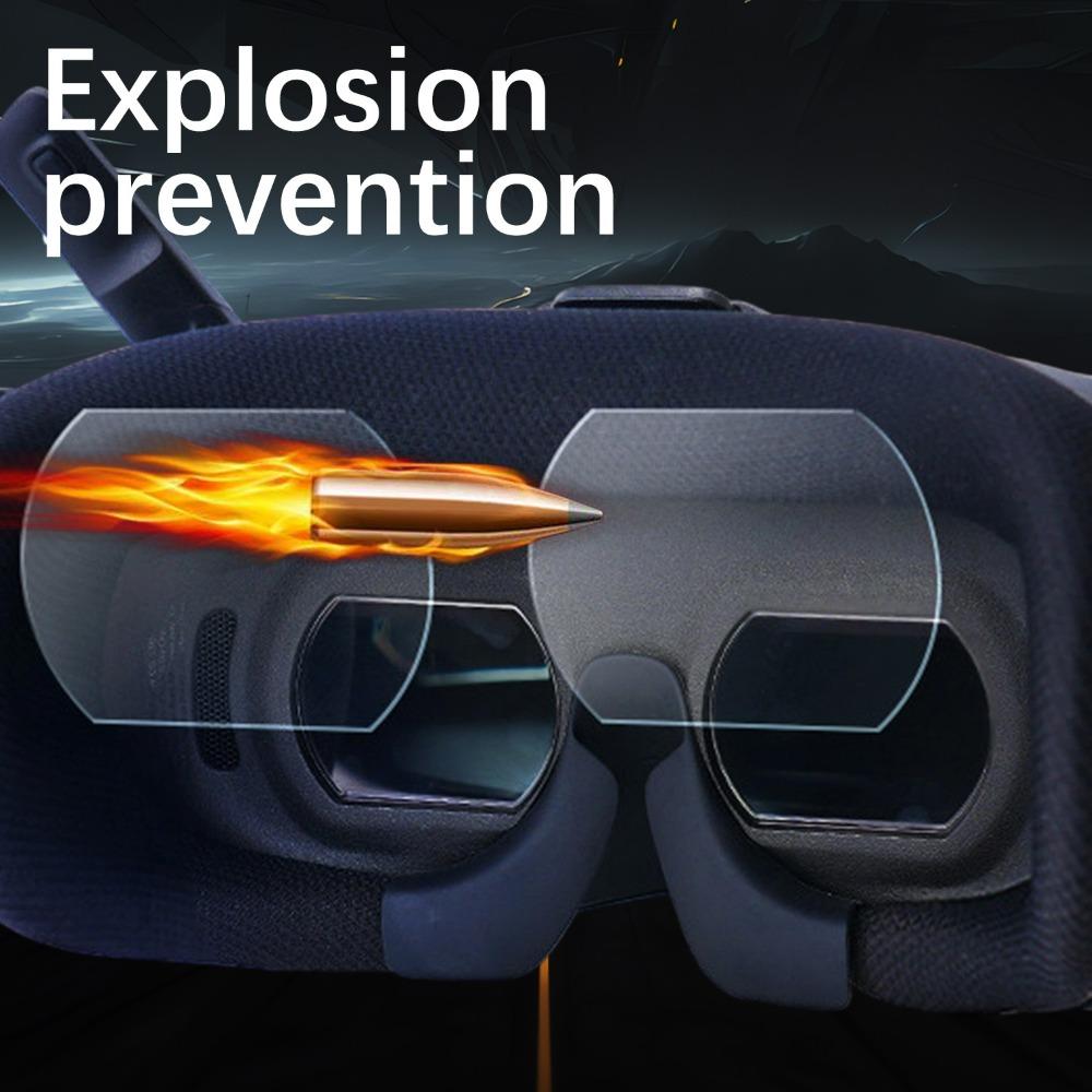1-5 Set Pellicola Protettiva Schermo in Vetro Temperato per DJI Goggles N3 Copertura Completa Pellicola Protettiva Per DJI N3 AR HD Antigraffio Vetro Trasparente