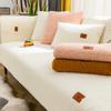 Winter Sofa Cushion Thickened Fleece Non-Slip Seat Cushions Simple Modern Warm Sofa Cover Slipcover