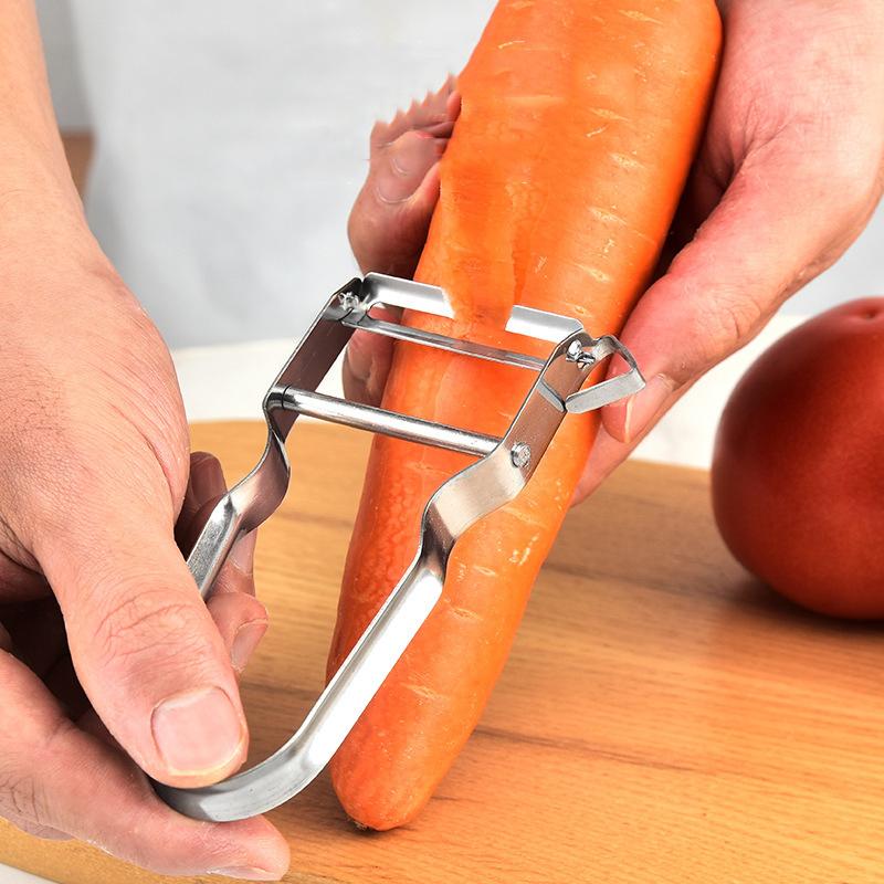 Edelstahl Schäler Küche Gemüse Obstschäler Kartoffelschäler Karottenschäler Multifunktions-Obst- und Gemüseschäler