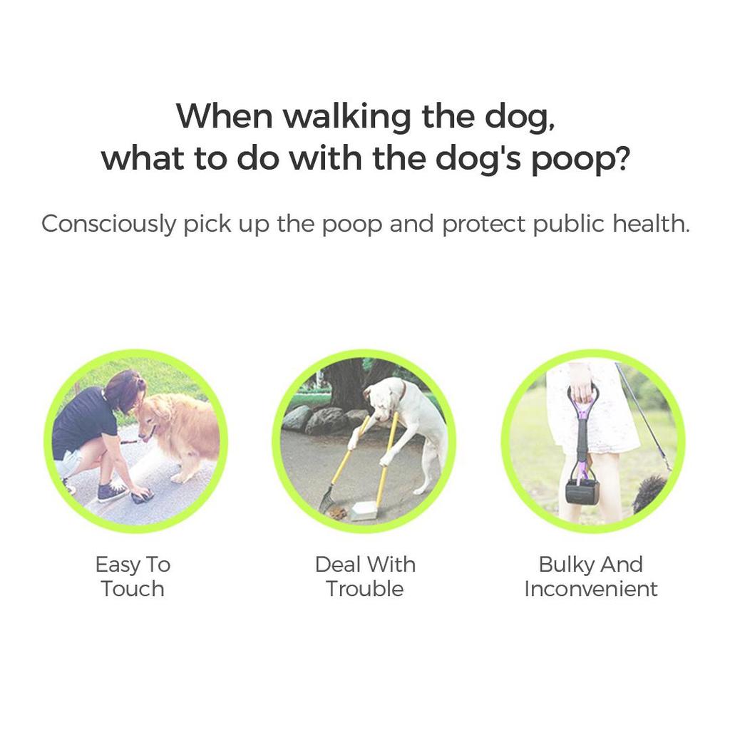 Xiaomi Moestar Pet Poop Picker met 10 zakken/rol Wegwerp hondenafvalzakken met riemclip en doos