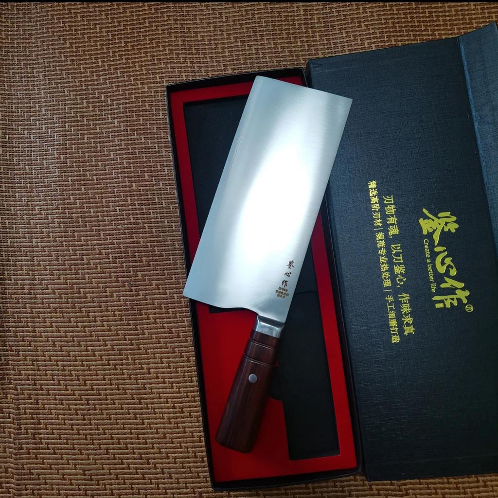 8 Inch Slicing Knife SG2 Powder High-Speed Steel Core 3-layers Clad Steel Blade Sharp Chef Cleaver Meat Vegetables Kitchen Knife