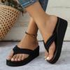 Mode Sommer Damen Hausschuhe Leichtgewichtige Hausschuhe Strand Sexy Flip Flops Outdoor Mode Hausschuhe Plateau Keilsandalen Pantoletten Damen