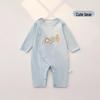 7A Antibacterial Double-Layer Long-Sleeve Baby Romper - Boneless Pure Cotton Pajamas for Spring & Autumn