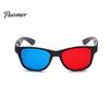 Gafas 3D de Plástico Ligeras Rojas Azules Cian para Película Anaglifo Juego DVD