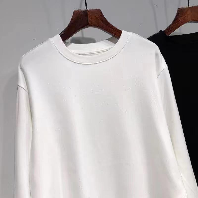 Plus Size Women's Irregular Slit Long Sleeve Hoodie - Early Spring/Autumn Slimming Loose Top