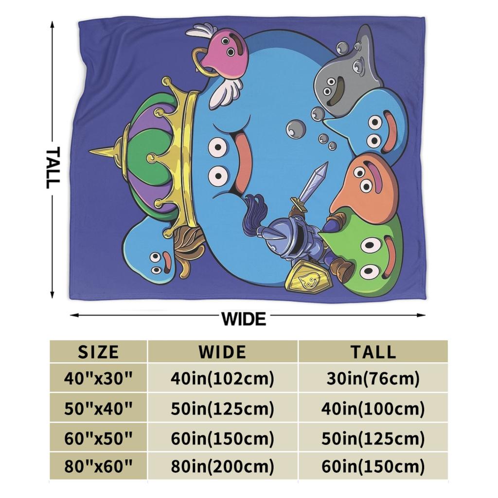 Dragon Quest Slime Super Soft Blankets Travel Plush Throw Blanket Aesthetic Couch Bed Flannel Bedspread Sofa Bed Cover
