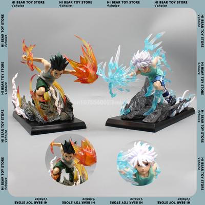 Killua Zoldyck Figures Hunter×hunter Anime Figura Gon Freecss Model 18cm Pvc Action Figurine Collection Ornament Birthday Gift