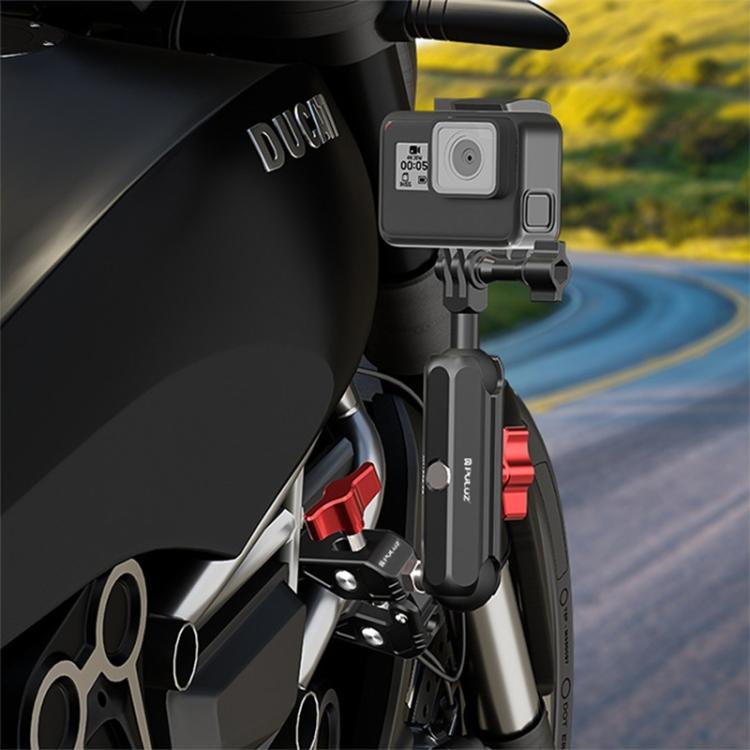 PULUZ Motorrad Lenker Krabbenklemme CNC Metall Magic Arm Stange Halterung