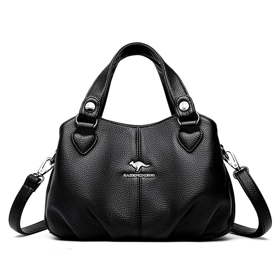 3 Layers Large Capacity Ladies Handbags PU Leather Messenger Sac Designer High Quality Shoulder Crossbody Shopper Bag