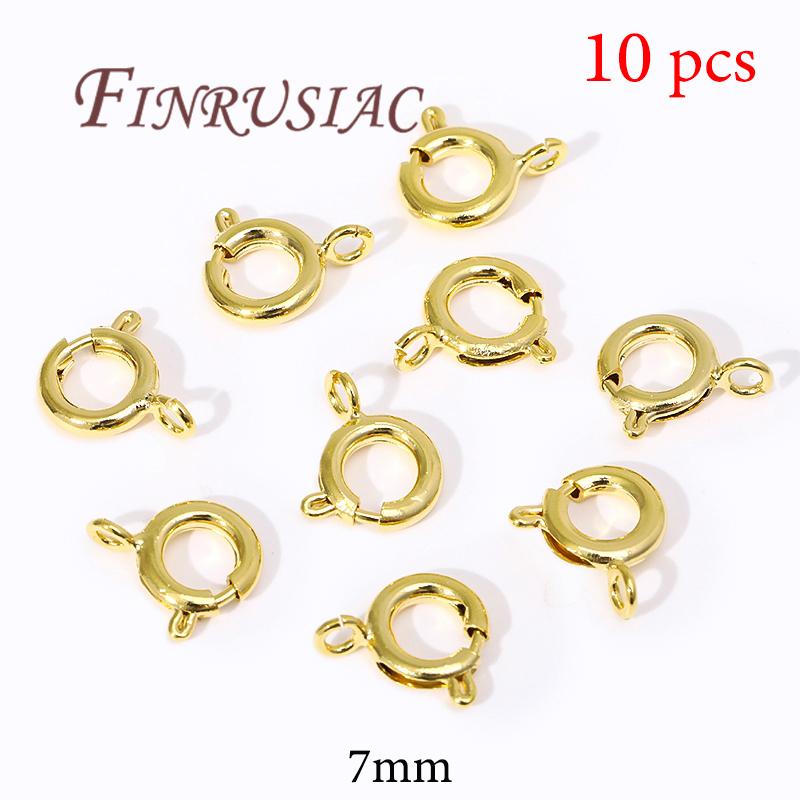 18K Gold Plated Lobster Clasps For Bracelets,Spring Clasps For Jewelry,DIY Jewelry Making Supplies,Connectors Clasp Accessories