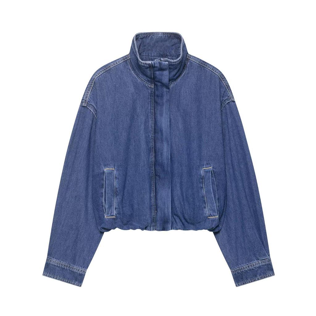 Moderne Retro Denimjakke til Kvinder - Europæisk & Amerikansk Stil