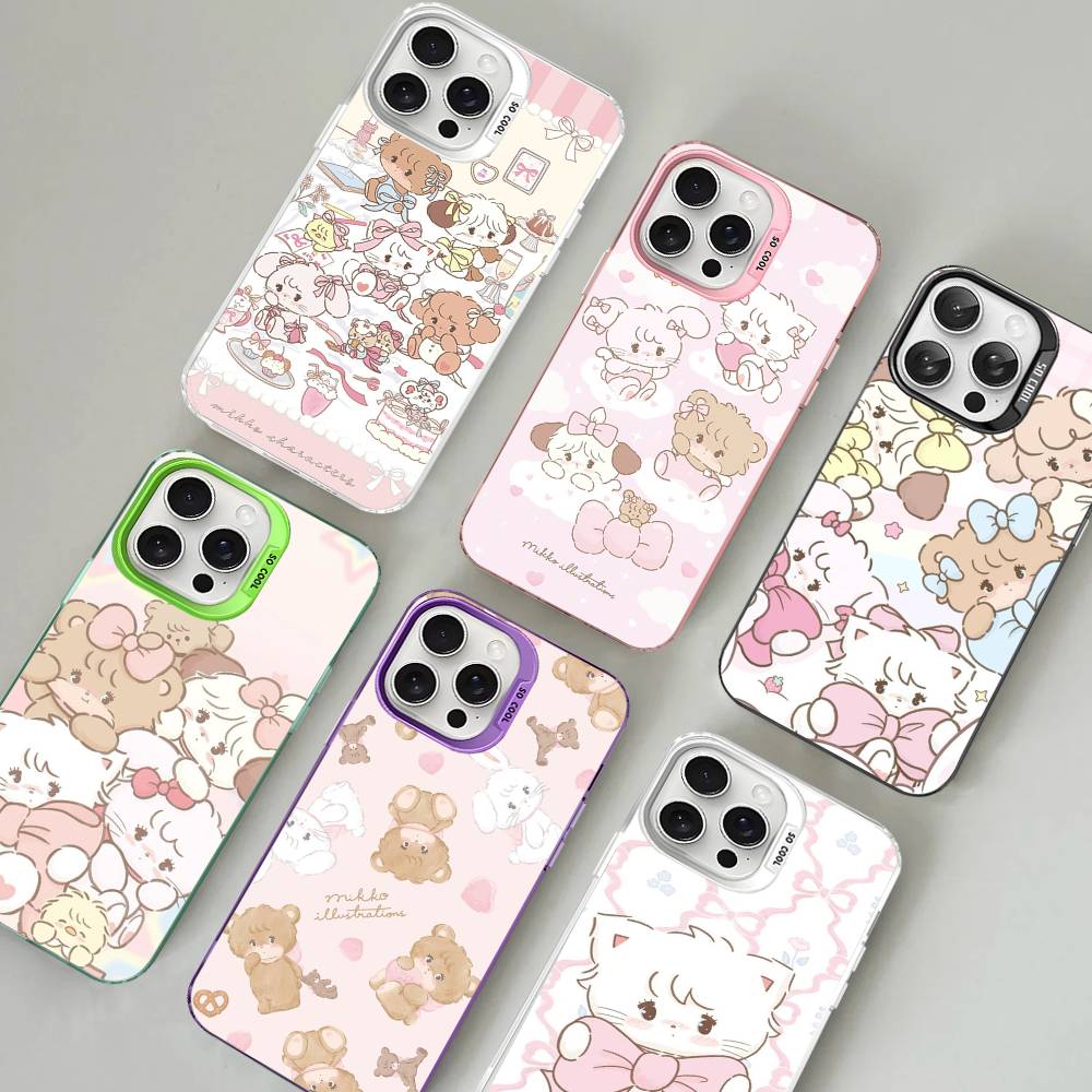 Popular Artist M-Mikko For IPhone 17 16 15 14 13 12 11 Pro Max Plus Matte Color Back Phone Cover