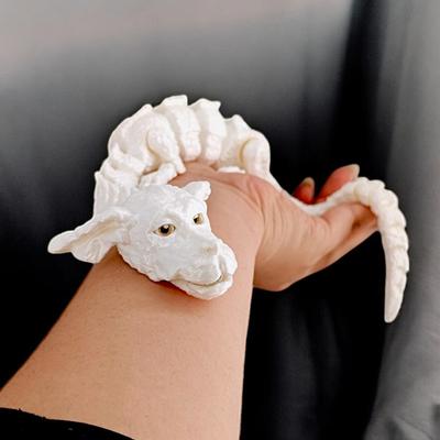 3D Printed Dog Dragon Rotatable Articulated Dog Dragon Joint Mobility Simulation Model Office Desktop Ornament Home Decor Gift