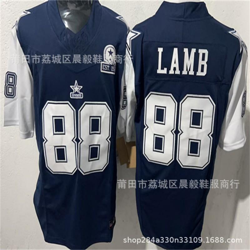 NFL Cowboys Mens Rugby Jersey 11 Parsons 7 88 15 Embroidered Football Shirt