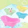 Solid Color Hamster Bathtub Mini Pet Mouse Bathing Bathtub  For Hamsters Mouse Squirrels