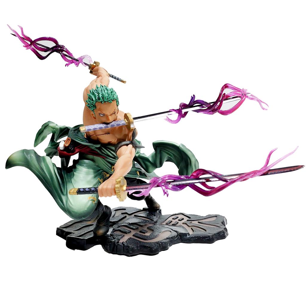 One Piece Anime Figure GK Roronoa Zoro Three-blade Sa-maximum Manga Anime Statue Action Figure Collection Model Kid Toy
