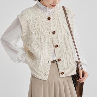 Damen Strickweste Jacke - Herbst/Winter 2025 Kollektion, Größe S