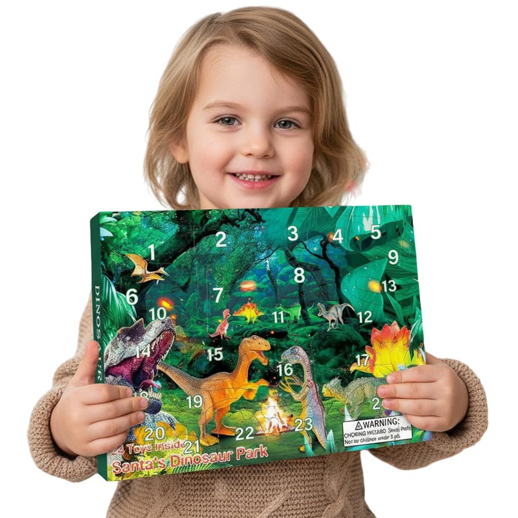 Dinosaur Advent Calendar 2025 24 Days Christmas Countdown Calendar Xmas Gift for Boys Girls Teens 3 4 5 6 Years Old