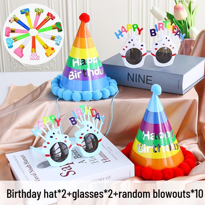 Decorazioni per la Festa di 1° Compleanno per Bambine - Corona, Cappellino per Torta, Occhiali